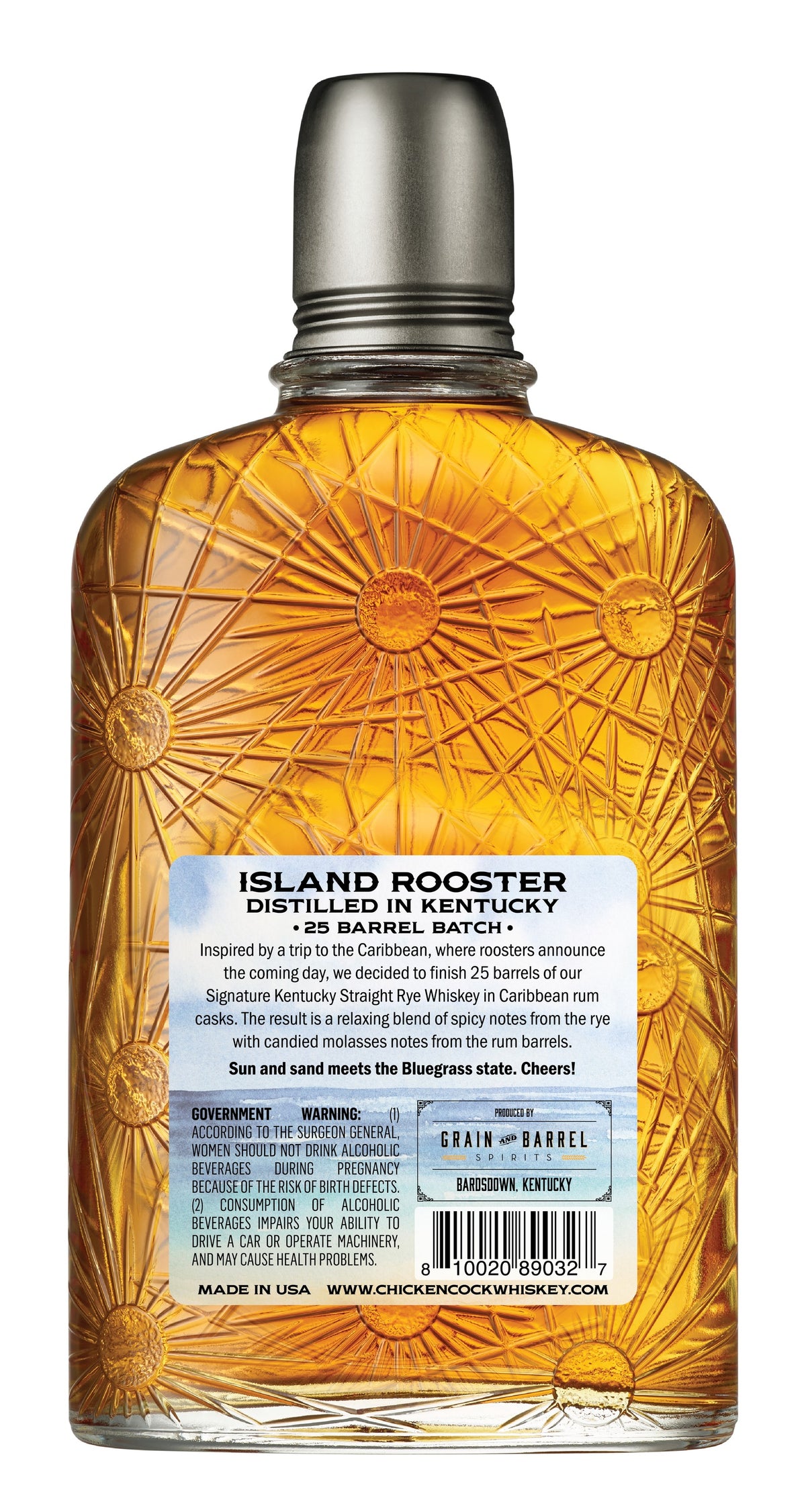 Chicken Cock Whiskey Island Rooster