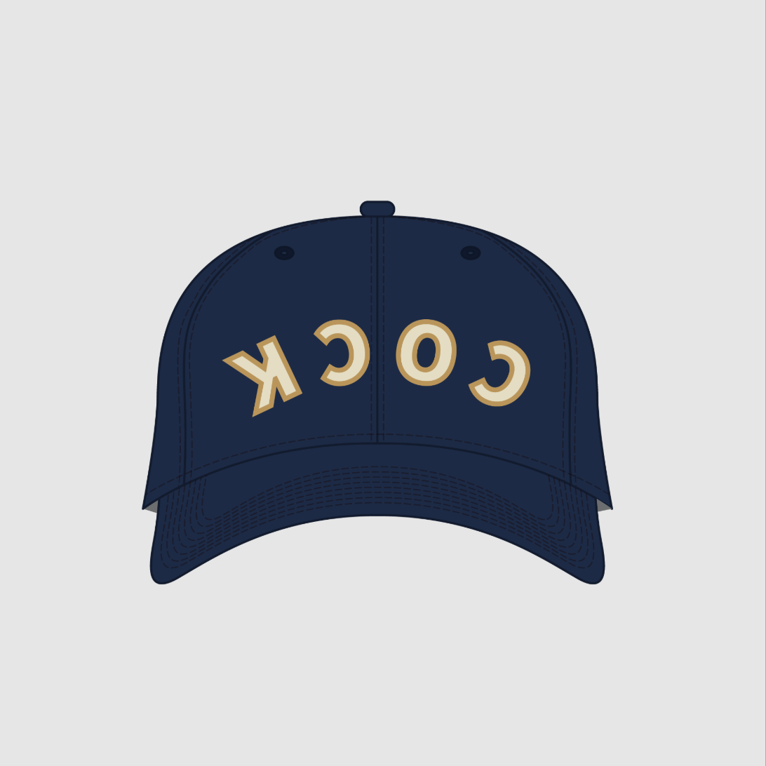 Navy Backwards Hat