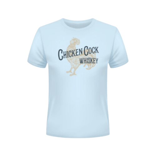 Chicken Cock Logo Teal T-Shirt